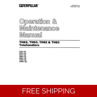 CATERPILLAR TH62 63 82 83 TELEHANDLER OPERATORS MAINTENANCE MANUAL CATERPILLAR TH62 63 82 83 TELEHANDLER OPERATORS MAINTENANCE MANUAL